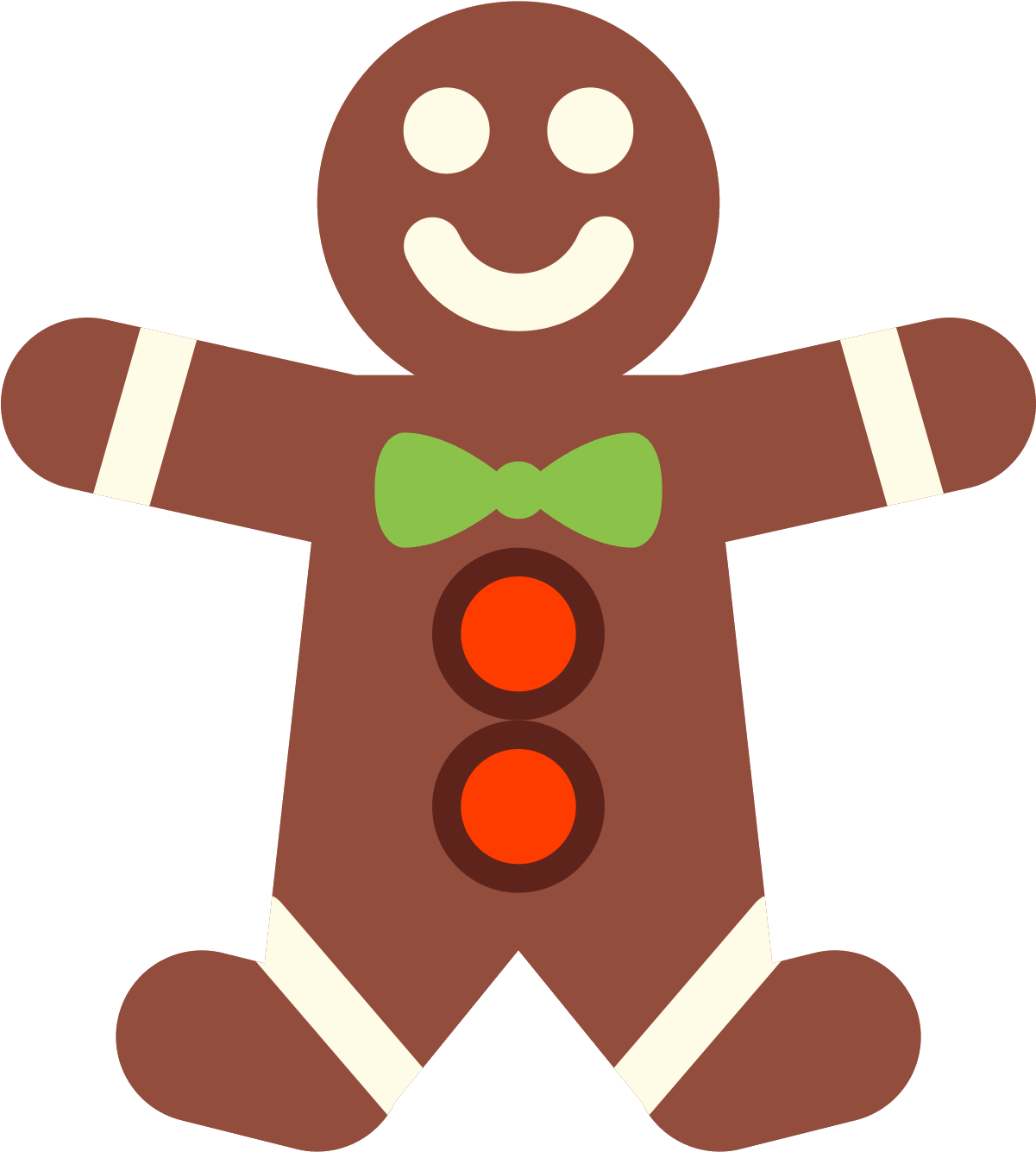 Crossword Quiz Gingerbread Man Computer Icons Clip - 薑 餅 人 (1600x1600)