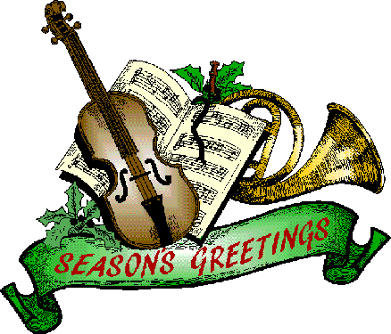 Musicians Cliparts Christmas - Christmas Music Clipart (438x375)