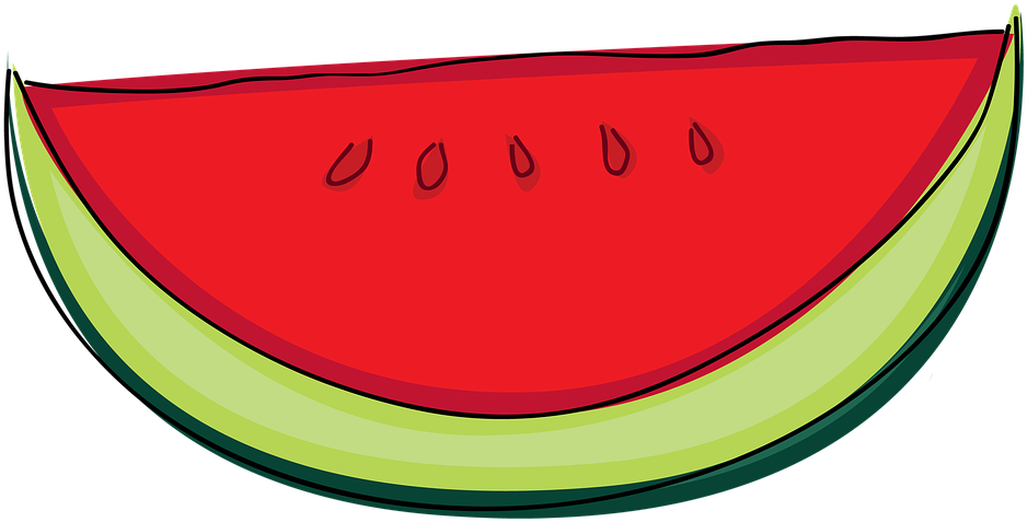 Melon Clipart Buah - แตงโม การ์ตูน Png (960x522)