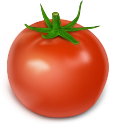 Tomato Psd - Dibujos De Frutas Y Verduras (377x400)