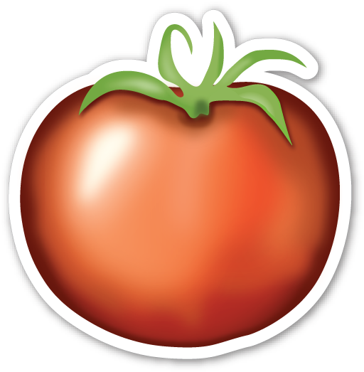 Tomato - Apple Emoji Whatsapp (519x528)