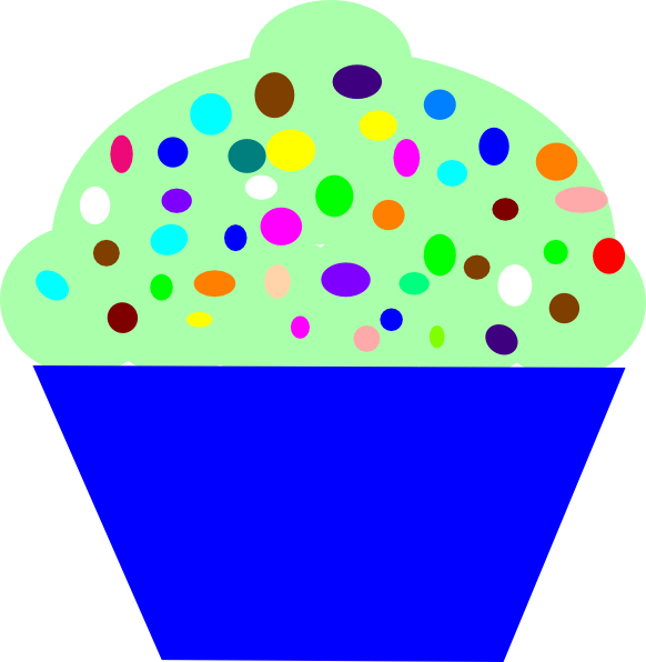 Cupcake Greenni Png Images - 4 Clipart Cupcake (582x596)