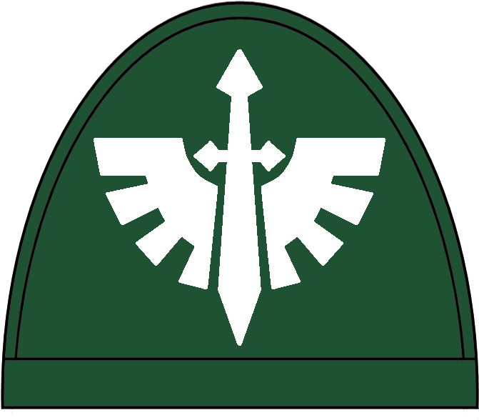 Dark Angel Clipart Legion - Dark Angels Shoulder Pads (697x600)