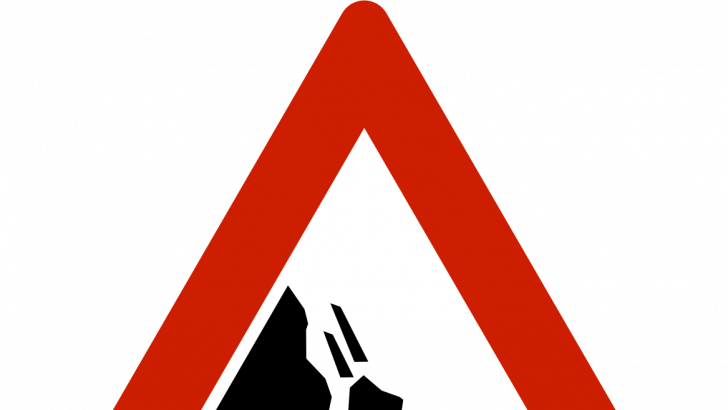 Landslide Warning In Kalutara, Ratnapura And Nuwara-eliya - Traffic Sign (728x410)