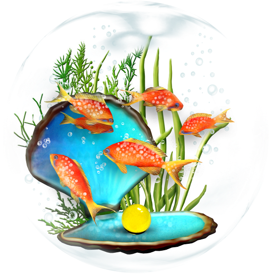 Fish Bowl Png-clipart - Fish (612x612)