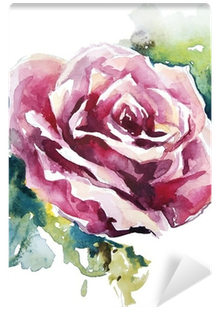 Flower Painting - Ken Oliver Watercolored Memories Watercolor Rose Paper (400x400)