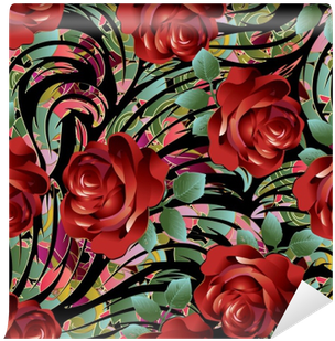 Vector Ilustración De Papel Tapiz De Fondo Floral Con - Wallpaper (400x400)