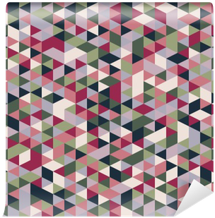 Fotomural Patrón De Triángulo Estilo Retro - Patchwork (400x400)