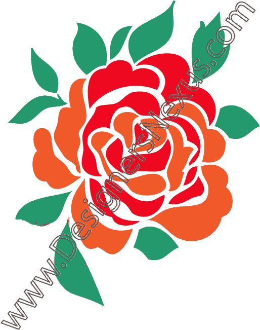 Rose Graphics - Flowers Clip Art (612x792)
