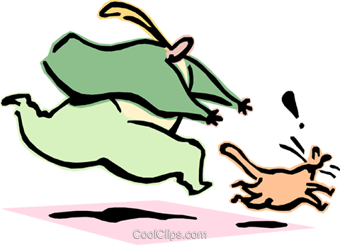 Man Chasing Cat - Man Chasing Cat (480x346)