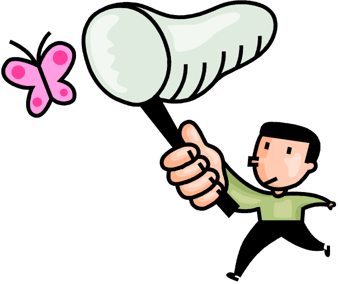 Chasing Butterflies - Catching A Butterfly (672x565)