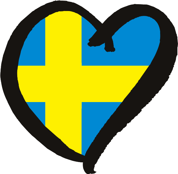 Swedish Eurovision Heart - Eurovision 2016 Heart Sweden (600x590)