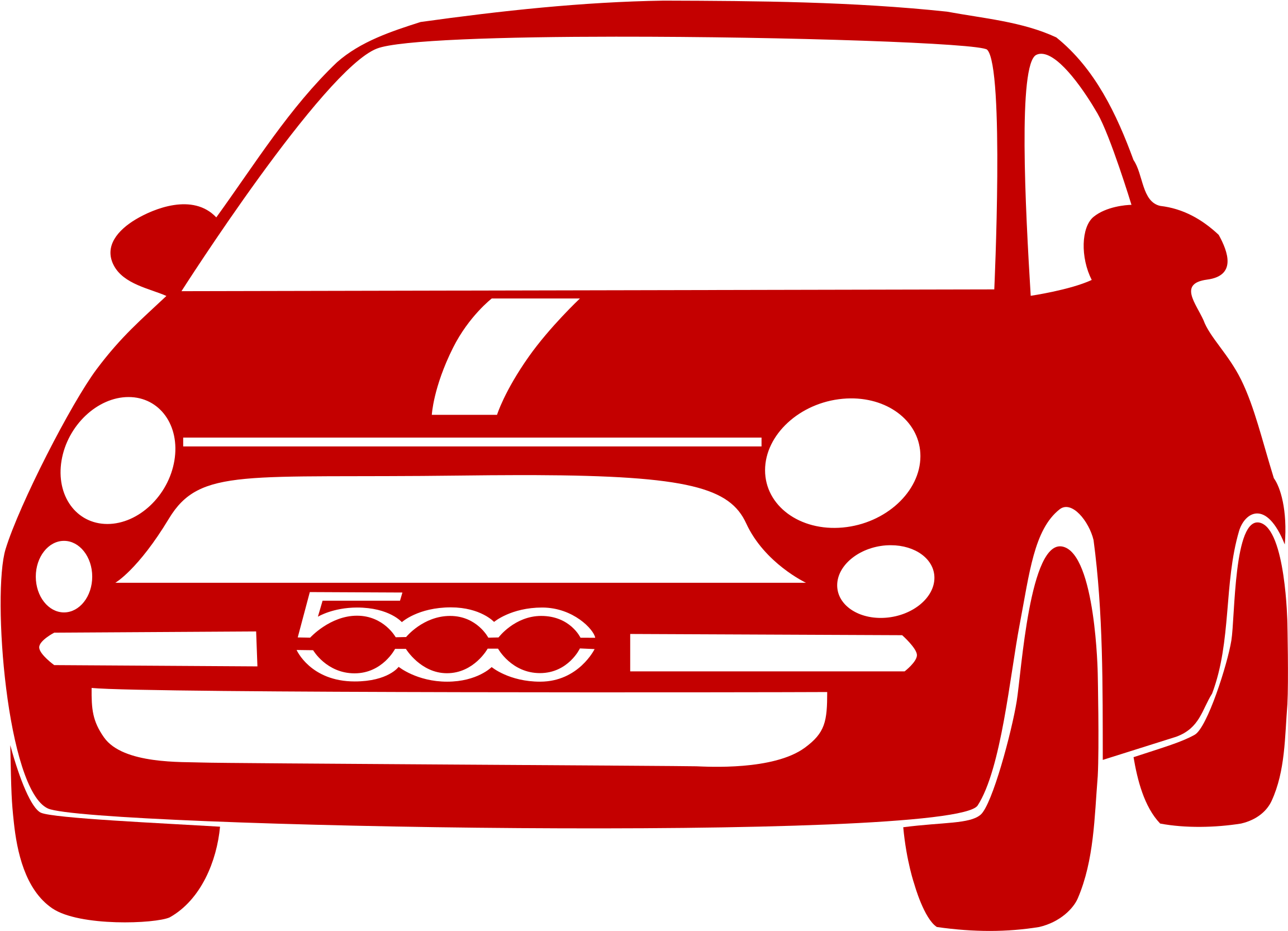 Fiat 500 Png Clipart - Bil (2400x1761)