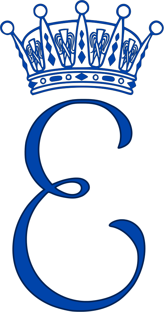 Royal Monogram Of Princess Estelle Of Sweden - Prince Philip Monogram (539x1023)