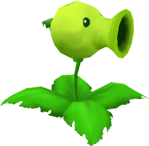 Plants Vs Zombies - Pvz Peashooter Png (558x578)