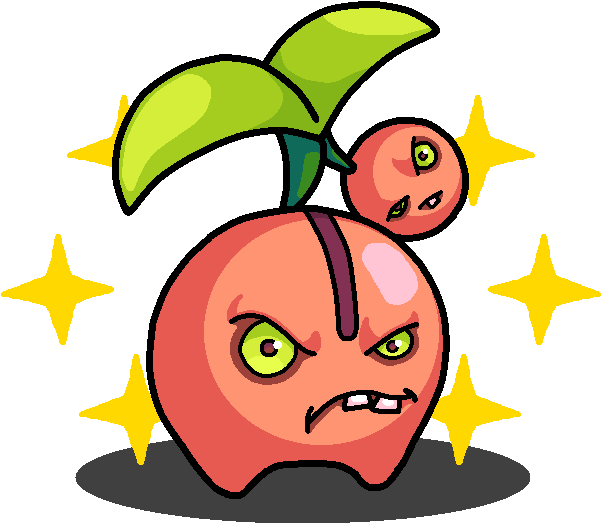 Shiny Cherubi Cherry Bomb By Shawarmachine - Shiny Piloswine (650x650)