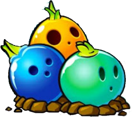 Plants Vs Zombies 2 Bowling Bulb 17x Showcase - Plants Vs Zombies Bowling (466x402)