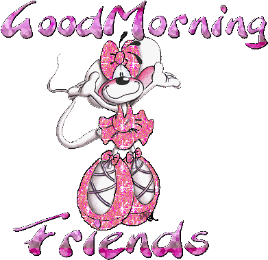 Free Animated Good Morning Friends - Cartoon (438x424)