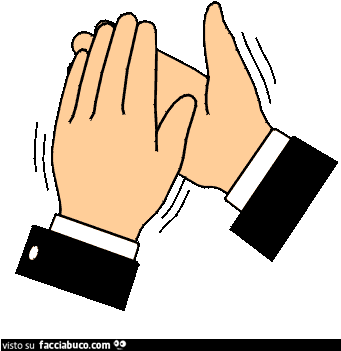 Gif Animata - Hands Clapping Transparent Background (340x368)