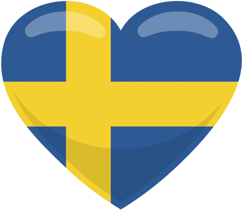 Sweden Heart Flag Transparent Png - Sweden Png (512x512)