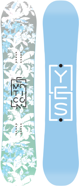 Yes Emoticon 2018 Womens Snowboard - Yes Emoticon 2017 / 2018 Snowboards (400x706)