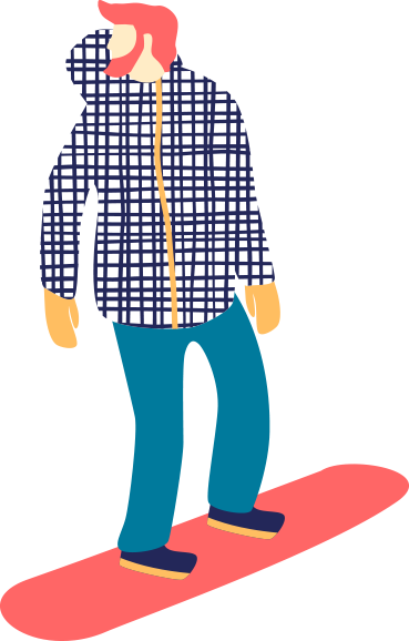 Snowboarder - Skiing (369x578)