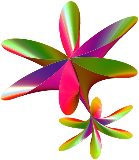 Flower, Fractal, Mysterie, Fantasy, Isolated, Photomontage, - Flower Fractal Png (720x720)
