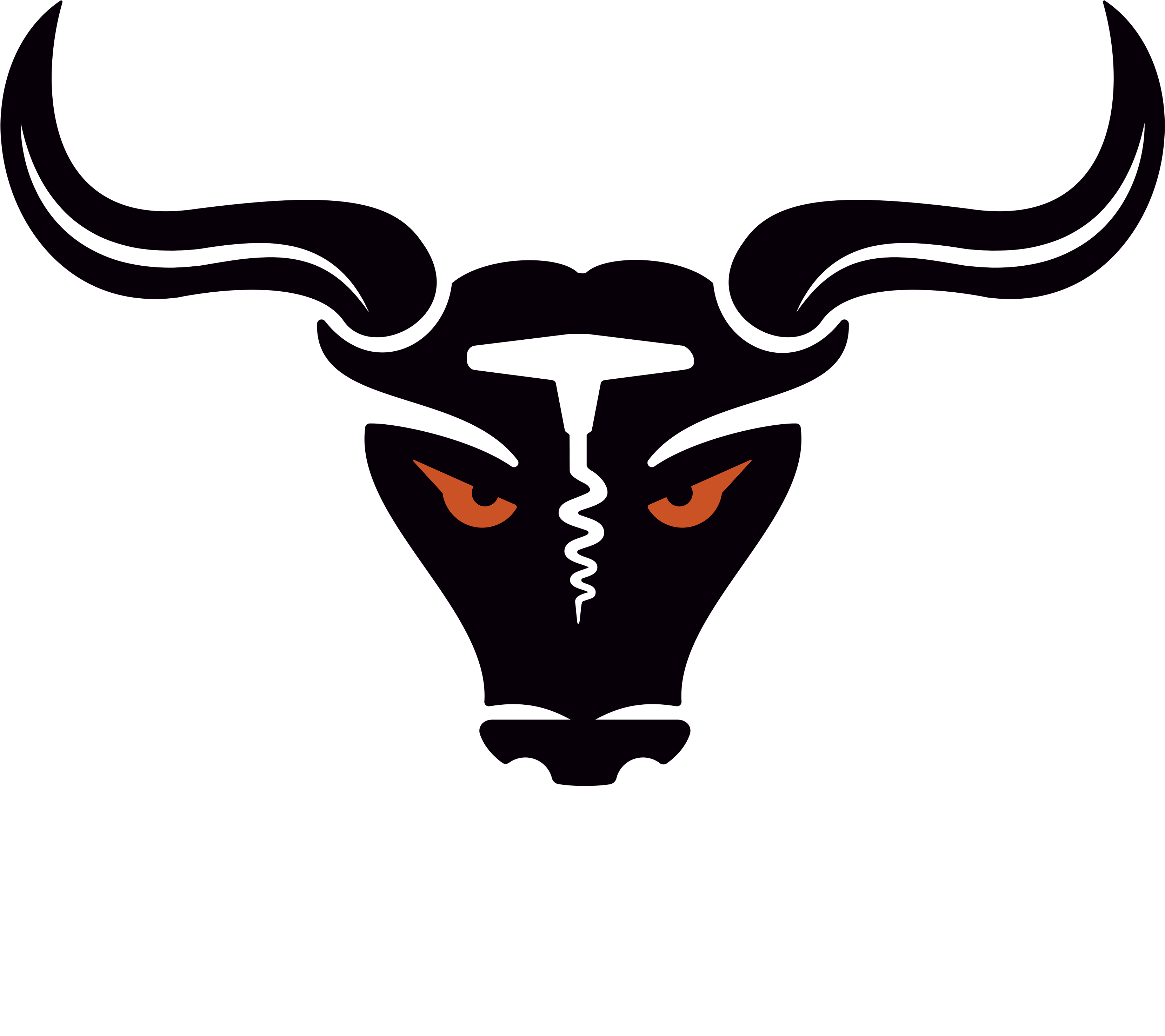 Two Horns Bull Logo - Two Horns Mean Red Blend (3625x3029)