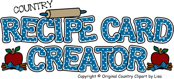 Members Login Country Copyright Original Country Clipart - Recipe Card Template For Microsoft Word (596x271)