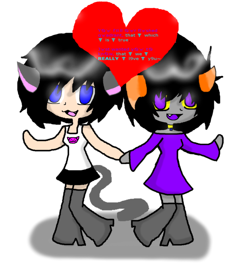 Happy Valentine's Day~ By Kitty-atomic - Cartoon (894x894)