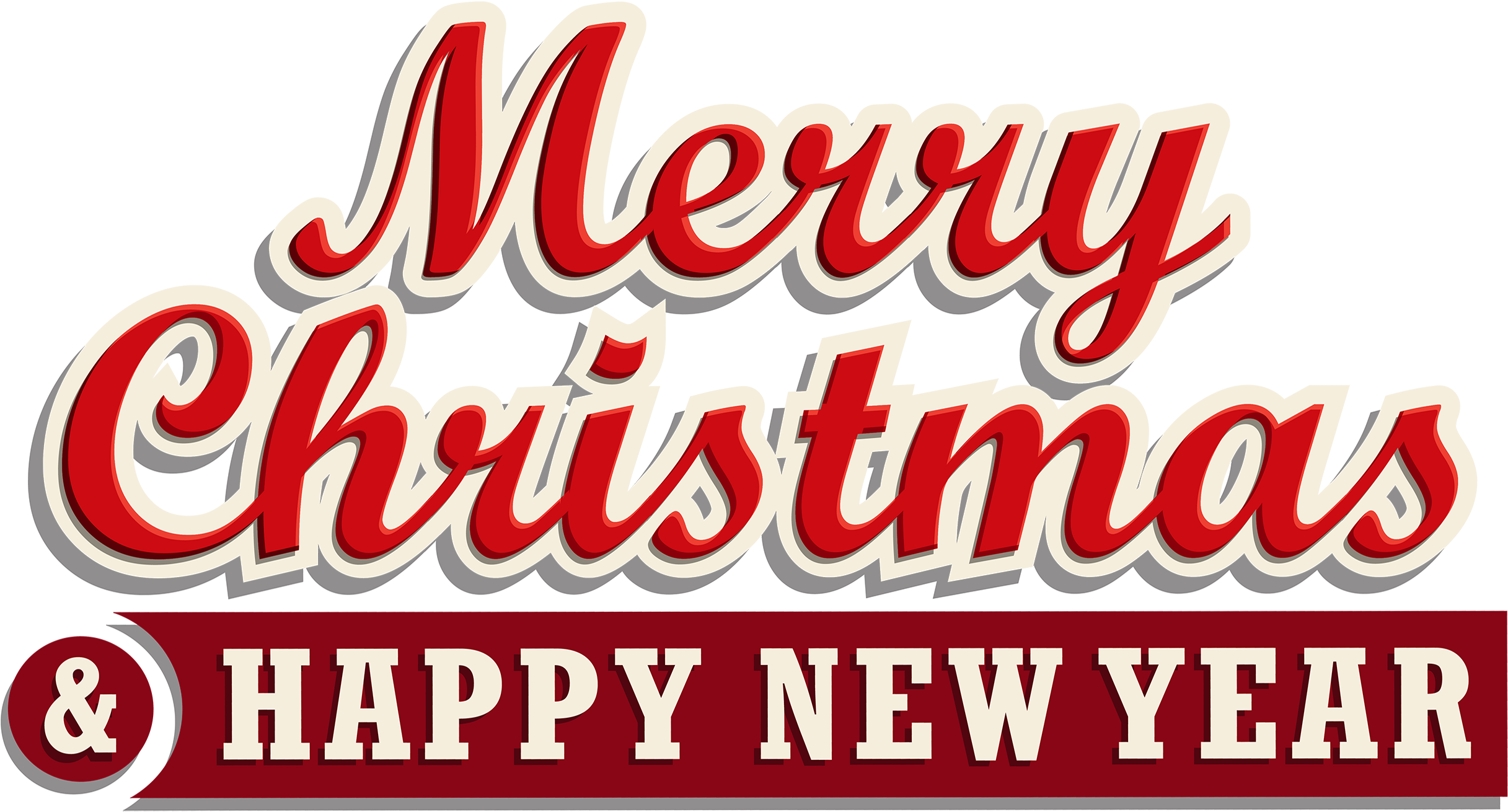 Happy New Year Png - Frohe Weihnacht-und Guten Rutsch Ins Neue Postkarte (2500x1352)