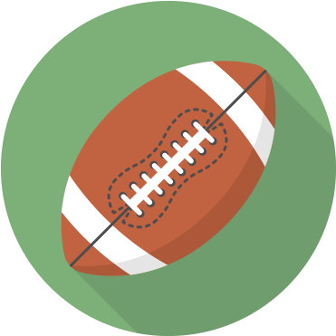 Flat Ball Icons Is A Small Collection Of Flat Style - Rugby Union (600x400)