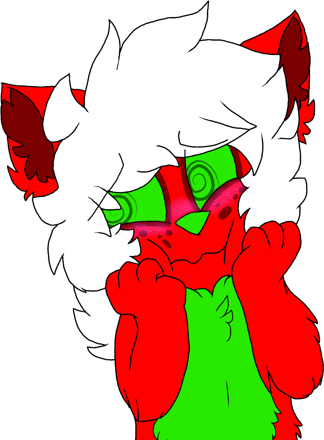 Kawaii Watermelon By G1itchwo1f Kawaii Watermelon By - Cartoon (1600x1533)