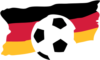 Fußball Deutschlandflagge - Fußball Deutschland Flagge (350x350)