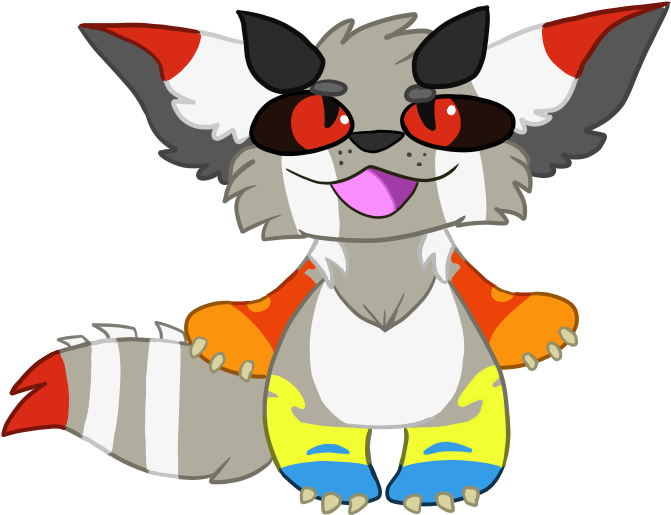 Chibi Ych Finished By G1itchwo1f - Cat Yawns (800x720)