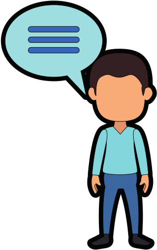 Businessman With Speech Bubble Avatar Character Icon - Businessman With Speech Bubble Avatar Character Icon (550x550)