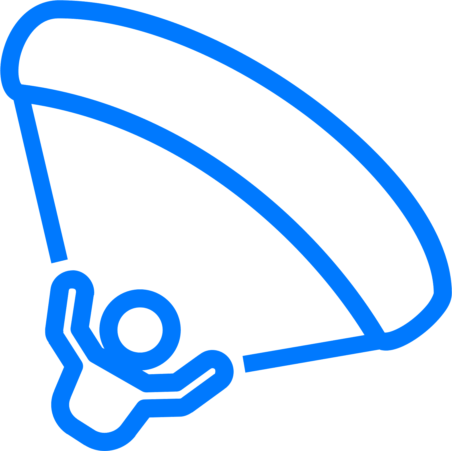 Computer Icons Paragliding Parachute Clip Art - Icon (1600x1600)