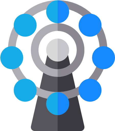 Ferris Wheel Free Icon - Circle (512x512)