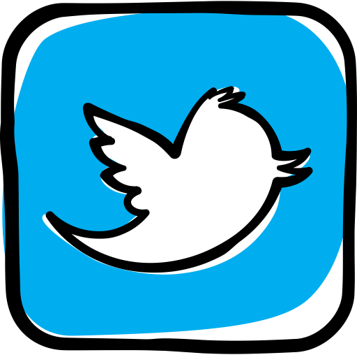 Colorful Guache Social Media Logos - Social Communication Logo Png (512x508)