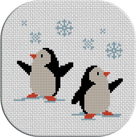130 Cross Stitch Patterns - Penguin Cross Stitch Funny (512x512)