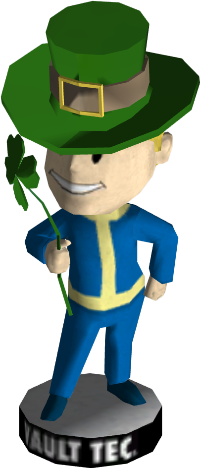 Bobblehead - Luck - Fallout 3 Luck Bobblehead (500x1000)