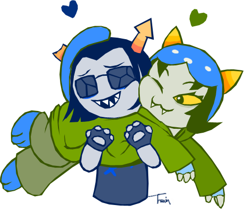 Best Friends By Beagletsuin - Homestuck Nepeta And Equius Transparent (492x422)