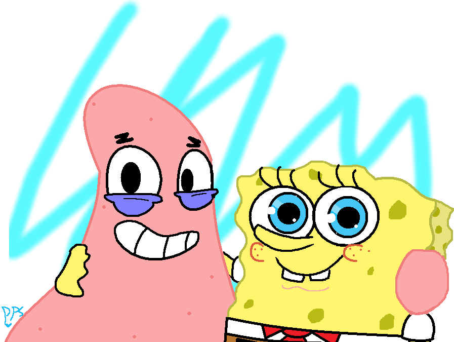 At- Best Friends By Powerpuffsunny - Cartoon (897x675)
