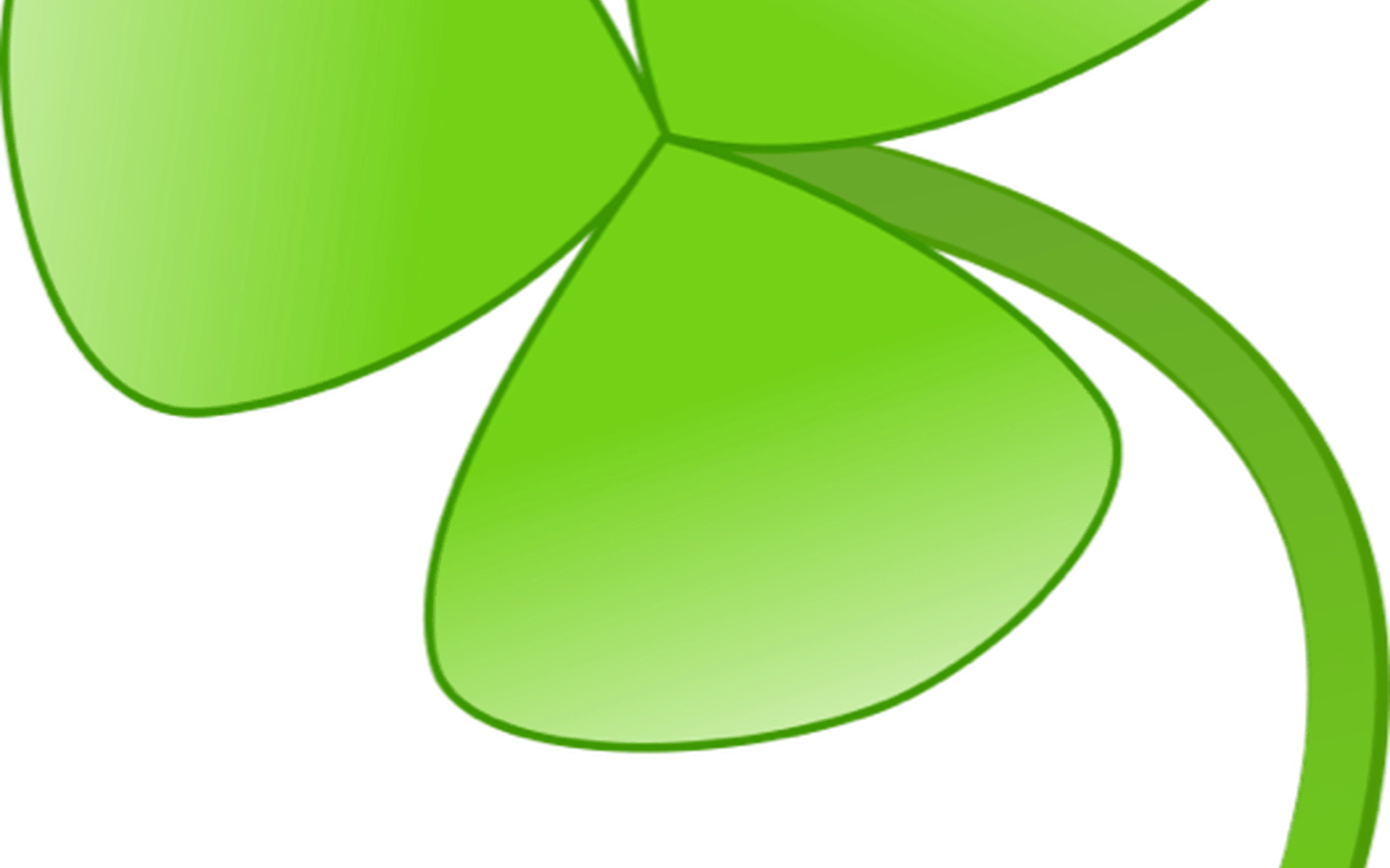 Clipart Of Shamrocks And Four Leaf Clovers - Clipart Of Shamrocks And Four Leaf Clovers (1368x855)