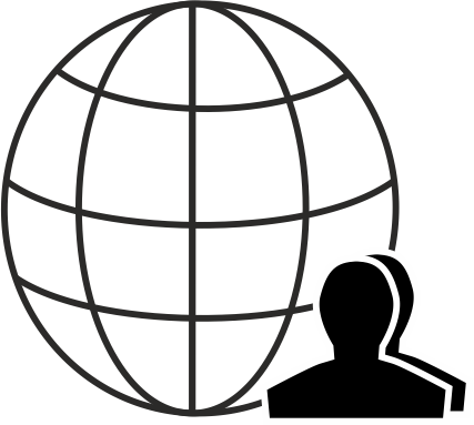 Ui Designlook And Feel The Presentation - Globe Grid Vector (427x383)