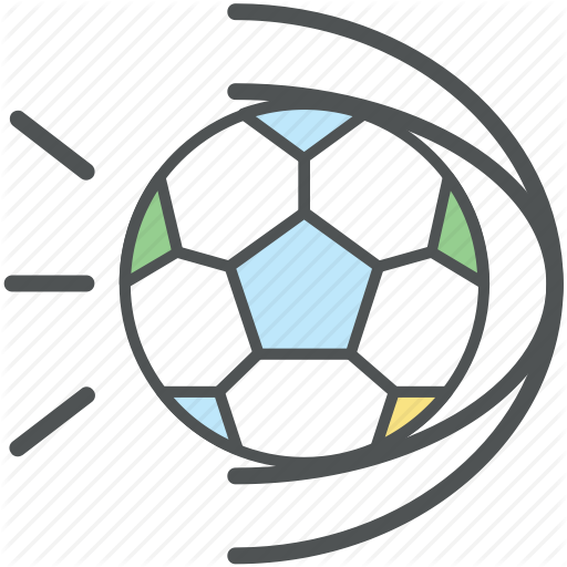 The Ball At The Stadium - Football Outline (512x512)