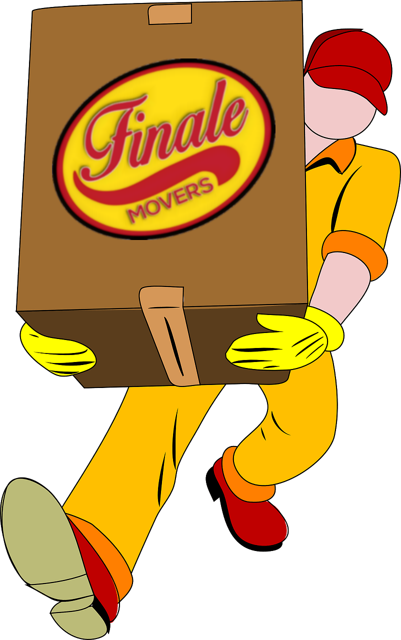 Moving Company Los Angeles - Carrying Clipart (802x1280)