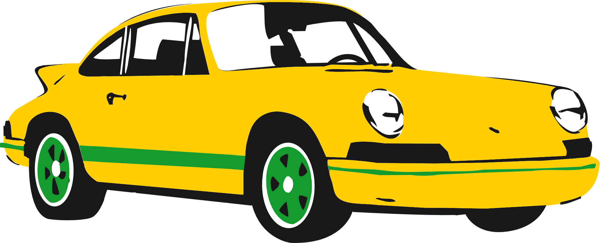 Mustang Car Clipart - Car Cartoon Png (1969x798)