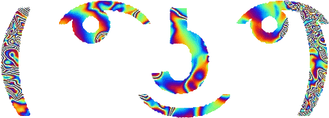 Smiley Faces And Avatars Plus Facebook Profile Pictures - Rainbow Lenny Face Gif (500x351)