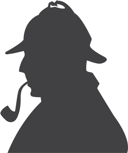 Sherlock Holmes Silhouette - Chess Knight Icon Png (512x512)